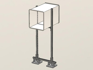084 - 2 Blox Ductwork Stand